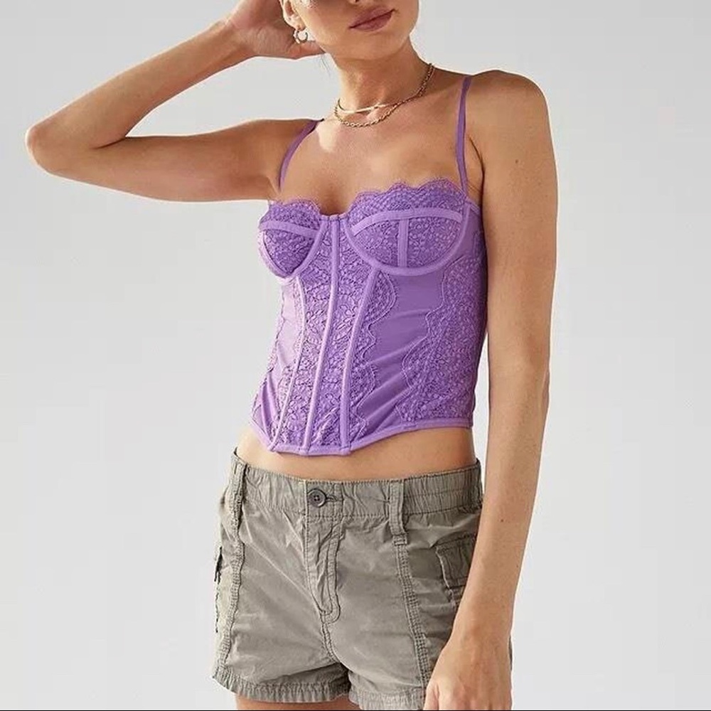 COPY - NWT Urban Outfitters Modern Love Corset Purple